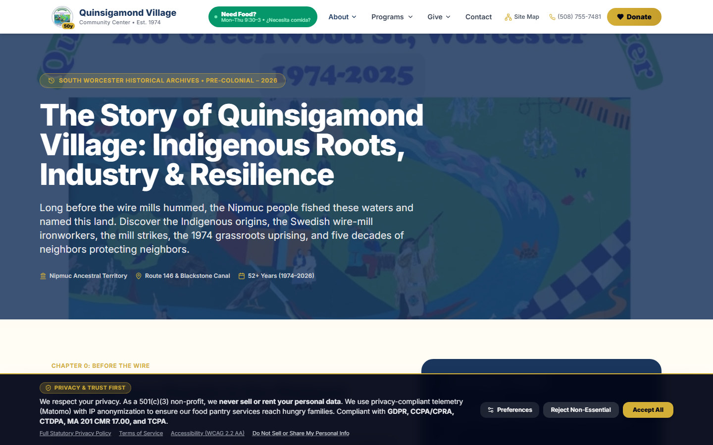 150-Year Quinsigamond Village & HAER No. MA-134 Industrial History Hub